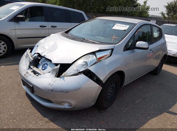 1N4AZ0CP2GC307395 2016 NISSAN LEAF Gray Vista tres cuartos delantera izquierda