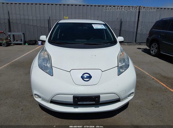 1N4AZ0CP7GC306209 2016 NISSAN LEAF White Vista del cuadro de instrumentos