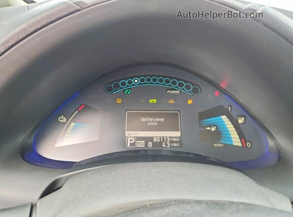 1N4AZ0CP9GC307748 2016 NISSAN LEAF Gray Սարքավորումների վահանակի տեսք