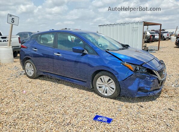 1N4AZ1BV2MC555079 2021 NISSAN LEAF Blue Передня права чверть