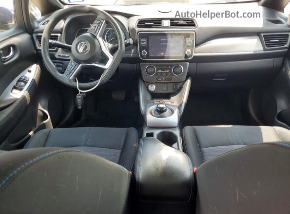 1N4AZ1BV2MC555079 2021 NISSAN LEAF Blue Вид панелі приладів