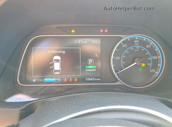 1N4AZ1BV2SC563132 2025 NISSAN LEAF Gray Вид щитка приладів
