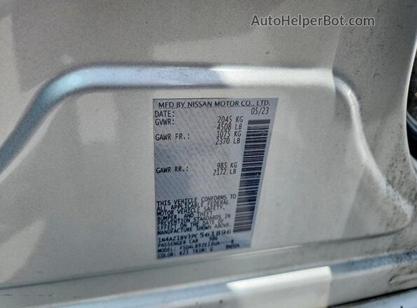 1N4AZ1BV3PC561896 2023 NISSAN LEAF Silver Widok komory silnika
