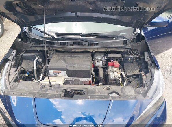 1N4AZ1BV4MC556038 2021 NISSAN LEAF Blue Вид ззаду