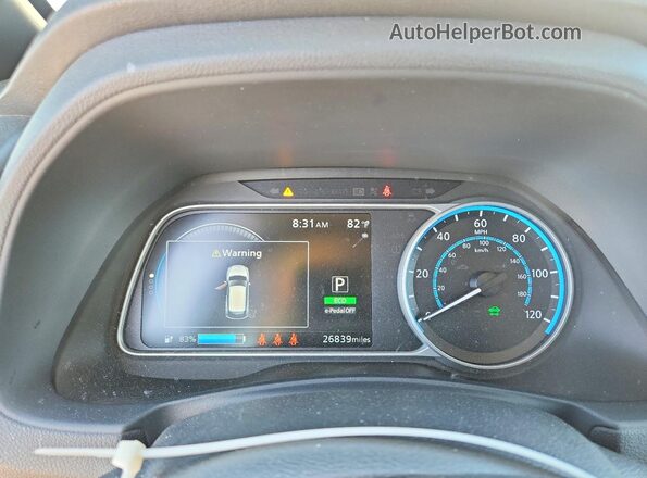 1N4AZ1BV4SC550754 2025 NISSAN LEAF Silver Instrument cluster view