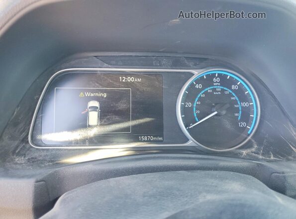1N4AZ1BV6PC556546 2023 NISSAN LEAF White Instrument cluster view