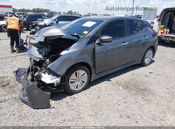 1N4AZ1BV7PC554322 2023 NISSAN LEAF Серый Передняя левая четверть