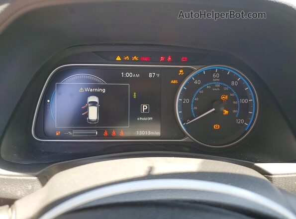 1N4AZ1BV9SC565038 2025 NISSAN LEAF Gray Instrument cluster view