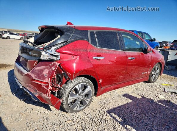 1N4AZ1CP2KC300171 2019 NISSAN LEAF Red Trasero derecho