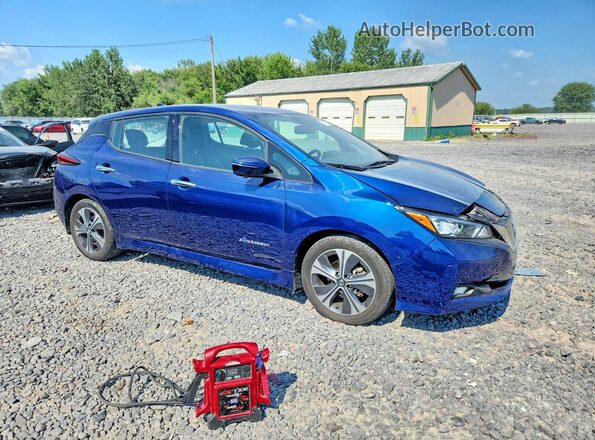 1N4AZ1CP3JC306902 2018 NISSAN LEAF Blue Przód prawy