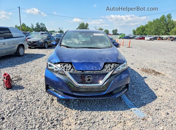 1N4AZ1CP3JC306902 2018 NISSAN LEAF Blue Widok z przodu