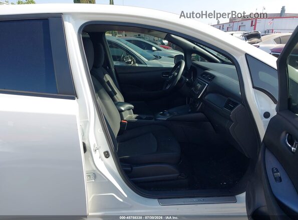 1N4AZ1CP3KC303337 2019 NISSAN LEAF White წინა სალონის ხედი