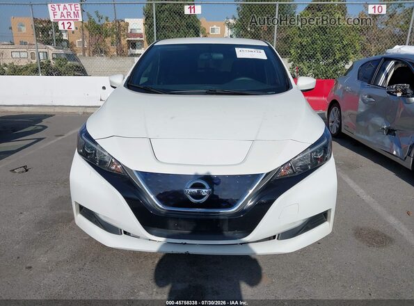 1N4AZ1CP3KC303337 2019 NISSAN LEAF White ხელსაწყოთა პანელის ხედი
