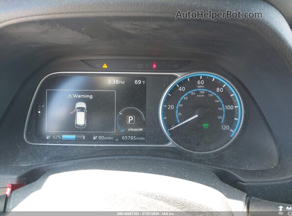 1N4AZ1CP3KC307372 2019 NISSAN LEAF Black Вид задніх сидінь
