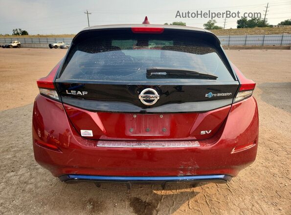 1N4AZ1CP4JC309257 2018 NISSAN LEAF Red Հետևի տեսք