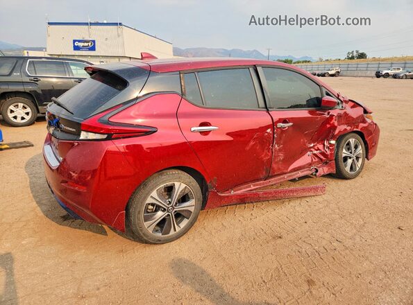 1N4AZ1CP4JC309257 2018 NISSAN LEAF Red Հետևի աջ