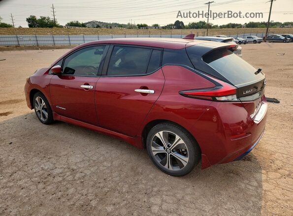 1N4AZ1CP4JC309257 2018 NISSAN LEAF Red Հետևի ձախ
