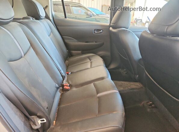 1N4AZ1CP4JC309436 2018 NISSAN LEAF Silver უკანა სავარძლების ხედი