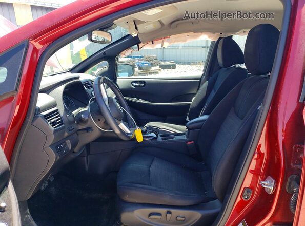 1N4AZ1CP4KC303542 2019 NISSAN LEAF Red წინა სალონის ხედი