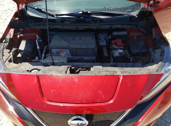 1N4AZ1CP4KC303542 2019 NISSAN LEAF Red უკანა სალონის ხედი