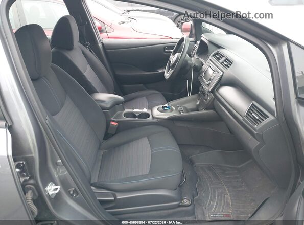 1N4AZ1CP4KC307770 2019 NISSAN LEAF Gray წინა სალონის ხედი