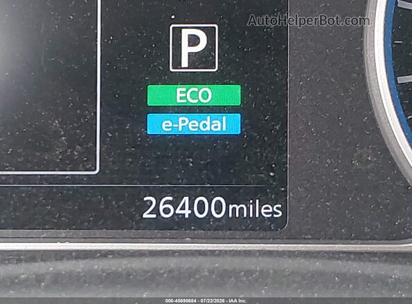 1N4AZ1CP4KC307770 2019 NISSAN LEAF Gray უკანა სალონის ხედი
