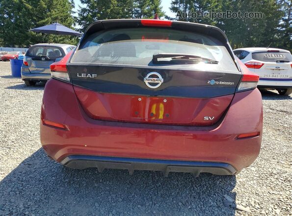1N4AZ1CP4KC308126 2019 NISSAN LEAF Red Rear view