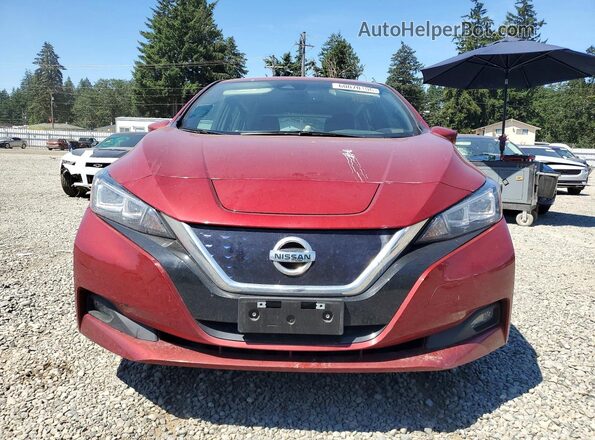 1N4AZ1CP4KC308126 2019 NISSAN LEAF Red Front view