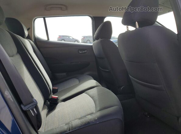 1N4AZ1CP6JC305064 2018 NISSAN LEAF Blue უკანა სავარძლების ხედი