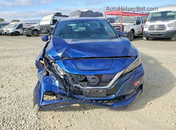 1N4AZ1CP6JC305064 2018 NISSAN LEAF Blue წინა ხედი