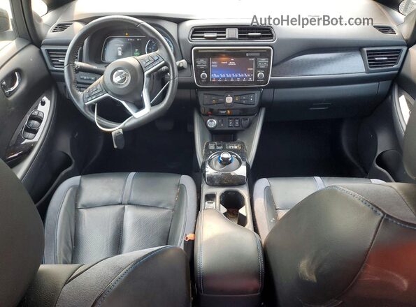 1N4AZ1CP7JC316364 2018 NISSAN LEAF White წინა პანელის ხედი