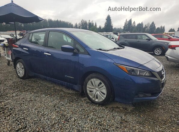 1N4AZ1CP8JC314672 2018 NISSAN LEAF Blue Delantero derecho