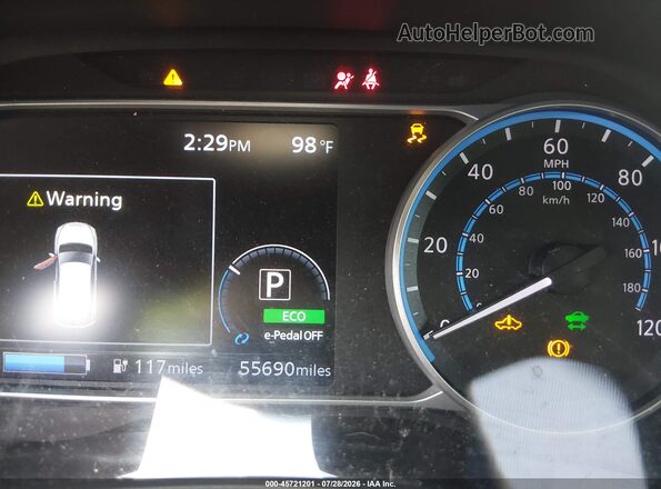 1N4AZ1CP8LC311077 2020 NISSAN LEAF Silver 