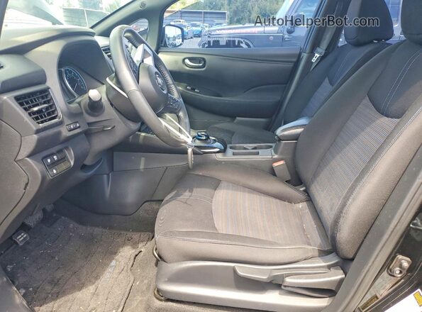 1N4AZ1CP9JC301011 2018 NISSAN LEAF Black Widok wnętrza z przodu
