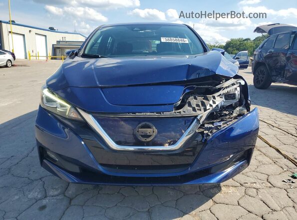 1N4AZ1CP9JC301073 2018 NISSAN LEAF Blue წინა ხედი