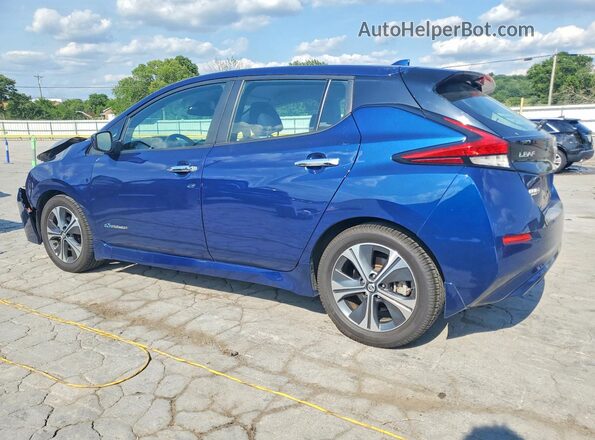 1N4AZ1CP9JC301073 2018 NISSAN LEAF Blue უკანა მარცხენა