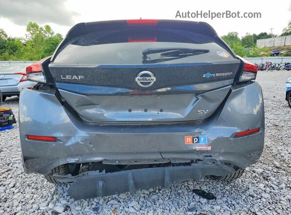1N4AZ1CP9JC308542 2018 NISSAN LEAF Gray Вид ззаду