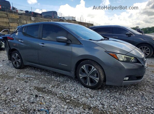 1N4AZ1CP9JC308542 2018 NISSAN LEAF Gray Передня права чверть