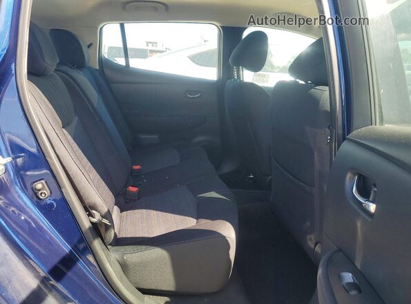1N4AZ1CPXKC305702 2019 NISSAN LEAF Blue Widok tylnych siedzeń
