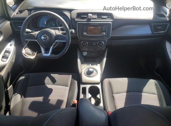 1N4AZ1CPXKC305702 2019 NISSAN LEAF Blue Widok deski rozdzielczej