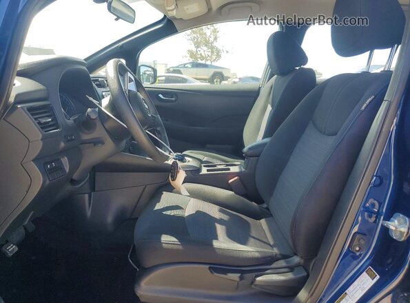 1N4AZ1CPXKC305702 2019 NISSAN LEAF Blue Widok wnętrza z przodu