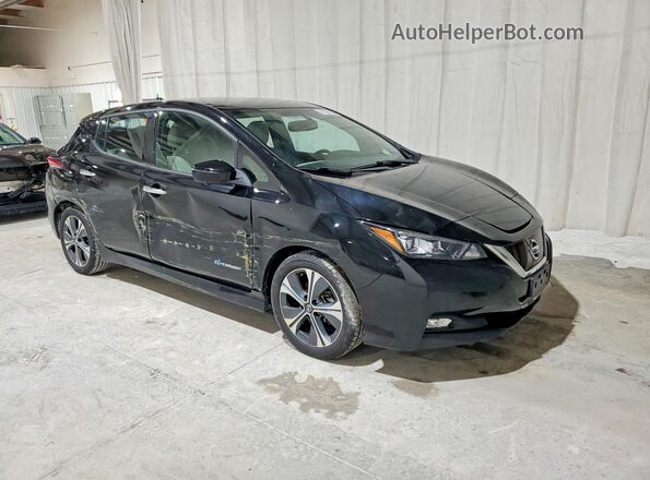 1N4AZ1CPXKC306879 2019 NISSAN LEAF Черный Передняя правая четверть