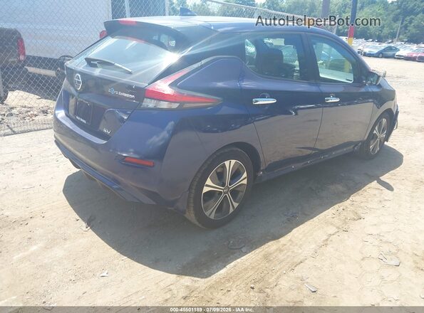 1N4AZ1CV7MC553889 2021 NISSAN LEAF Blue Հետևի աջ