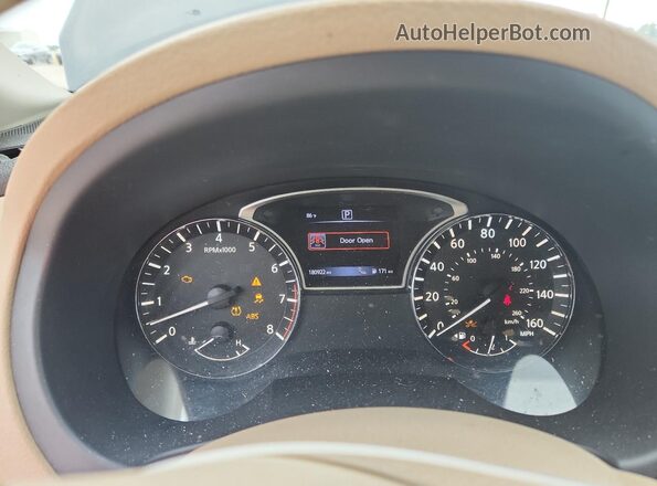 1N4BL3AP0GC188577 2016 NISSAN ALTIMA Black Вид щитка приладів