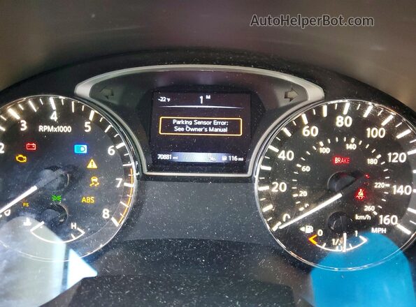 1N4BL3AP0HC189570 2017 NISSAN ALTIMA Gray Вид щитка приладів