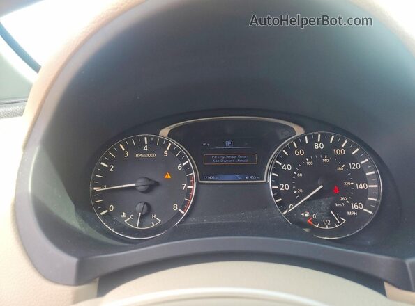 1N4BL3AP5GC163402 2016 NISSAN ALTIMA White Vista del cuadro de instrumentos