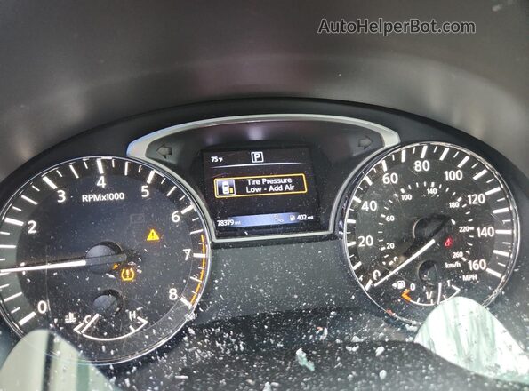 1N4BL3AP8HC126846 2017 NISSAN ALTIMA White Vista del cuadro de instrumentos