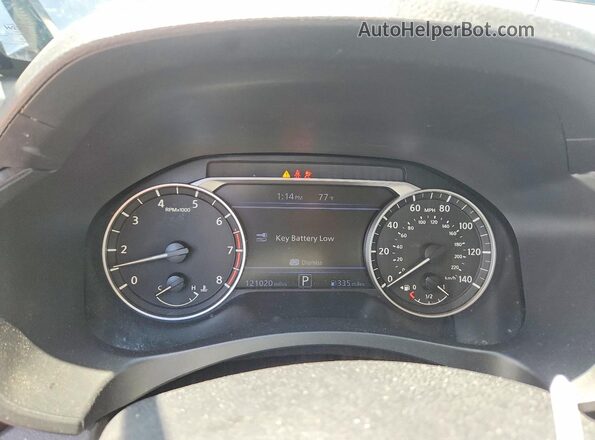 1N4BL4BV0LC100544 2020 NISSAN ALTIMA Black ხელსაწყოთა პანელის ხედი