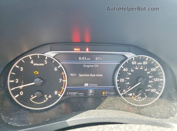 1N4BL4BV0LC150313 2020 NISSAN ALTIMA Синий Вид щитка приборов