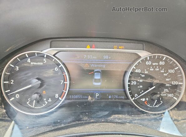 1N4BL4BV0LC236642 2020 NISSAN ALTIMA Black Սարքավորումների վահանակի տեսք